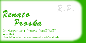 renato proska business card
